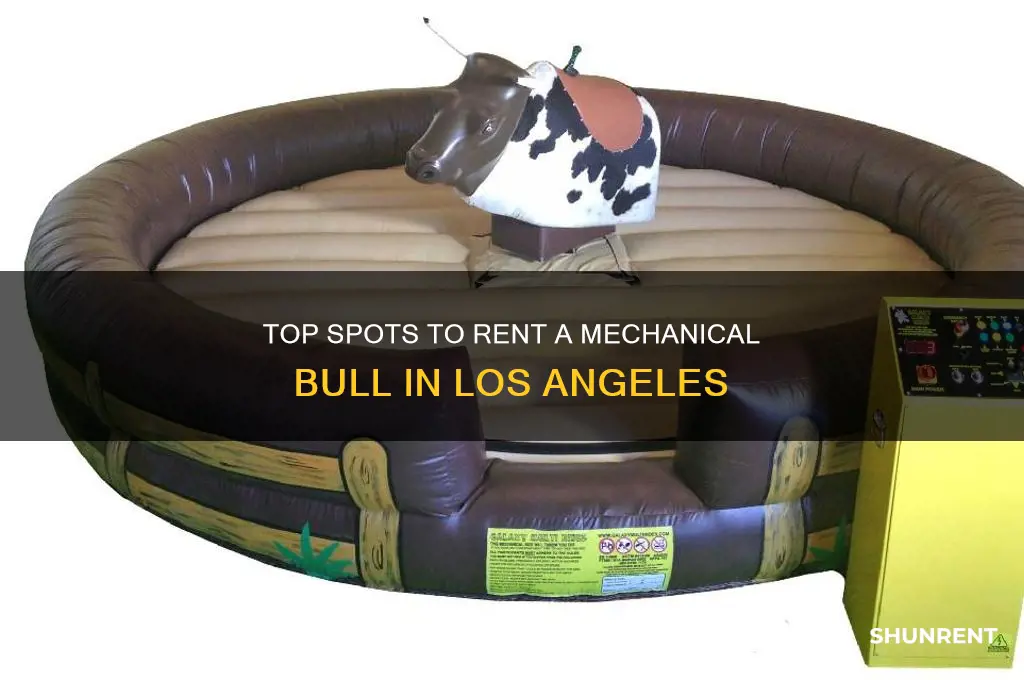 where to rent a mechanical bull in los angeles