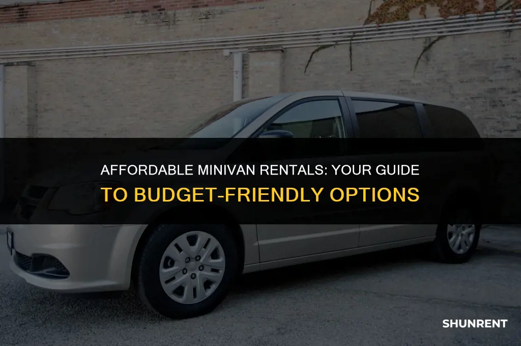 where to rent a minivan for cheap