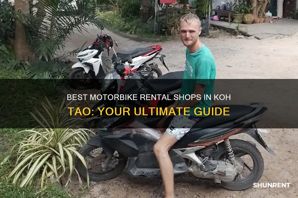 where to rent a motorbike in koh tao