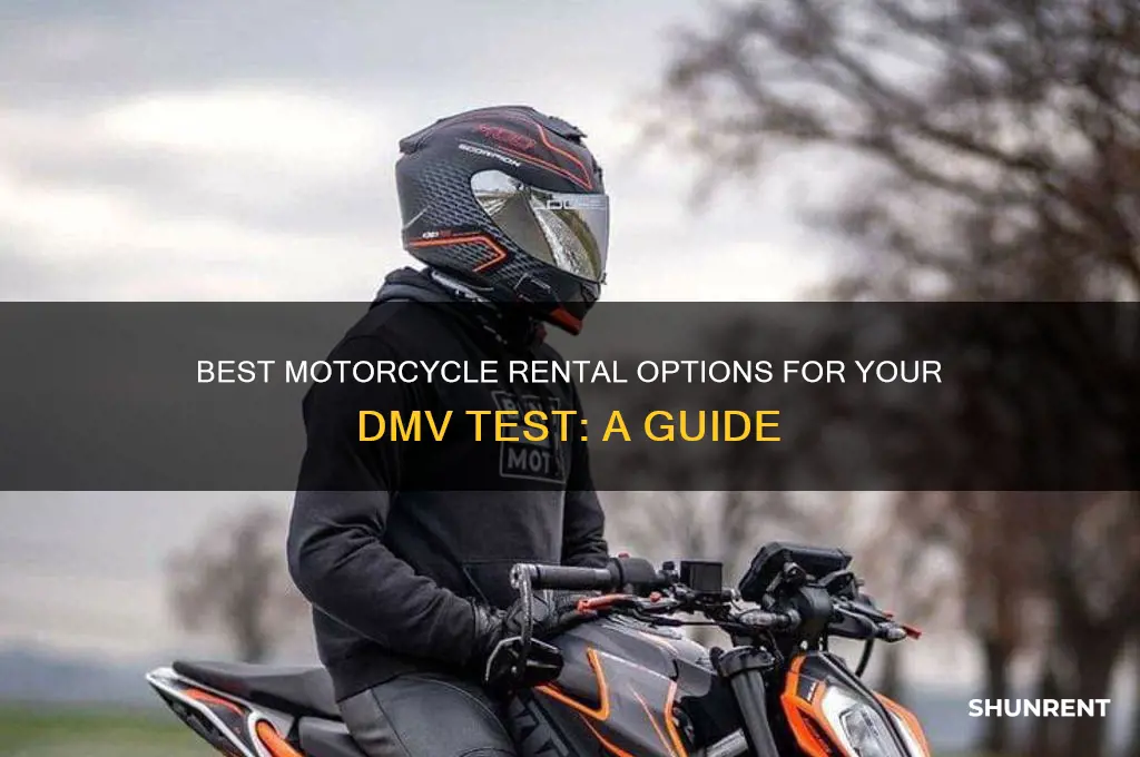 where to rent a motorcycle for dmv test