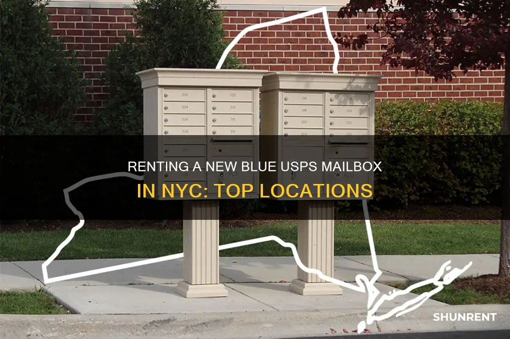 where to rent a new blue usps mailbox in nyc
