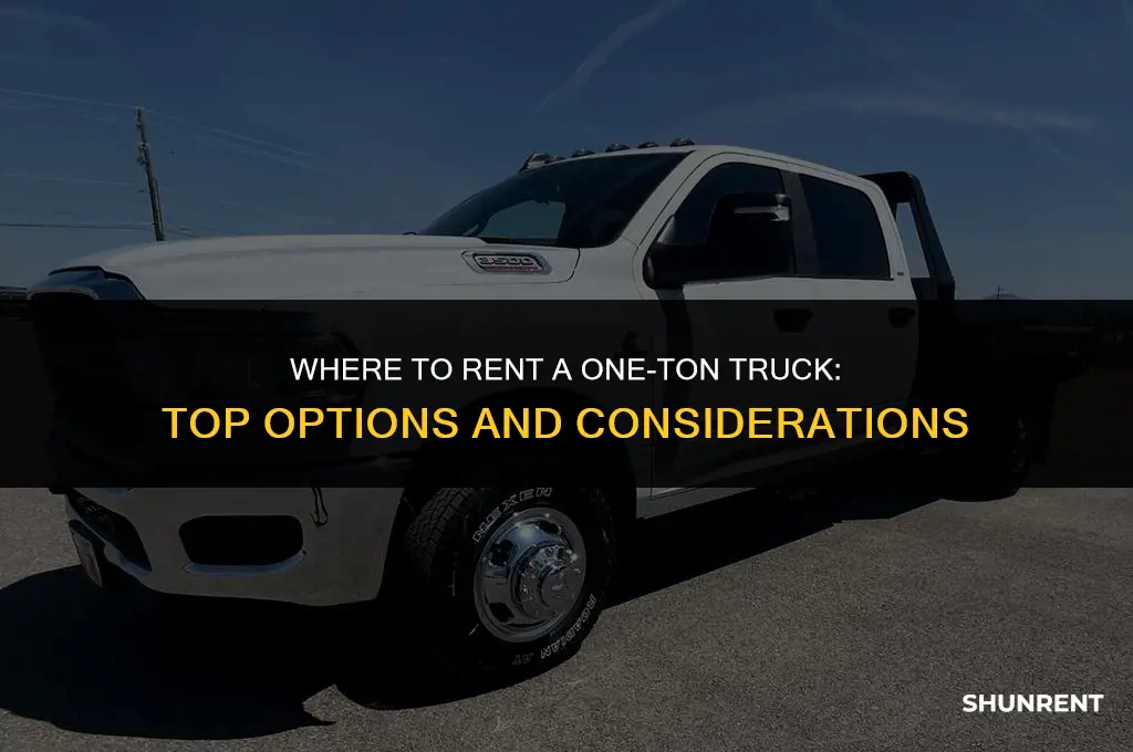 where to rent a one ton truck
