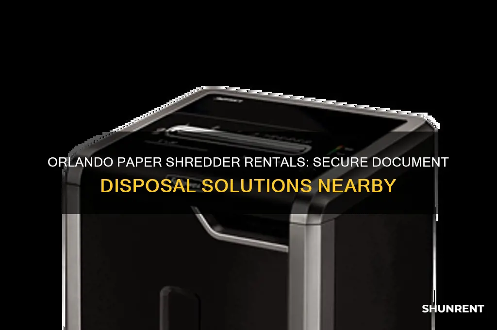 where to rent a paper shredder in orlando