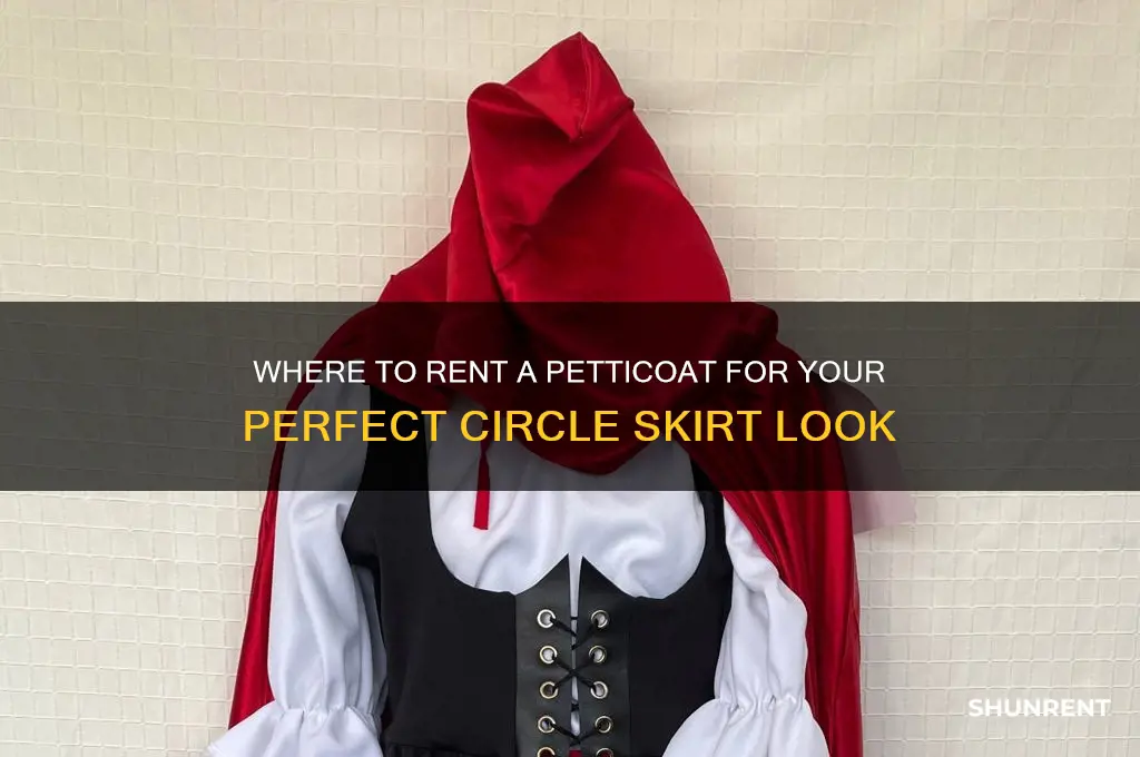 where to rent a petticoat for a circle skirt