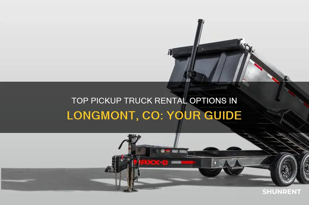 where to rent a pick up truck in longmont co