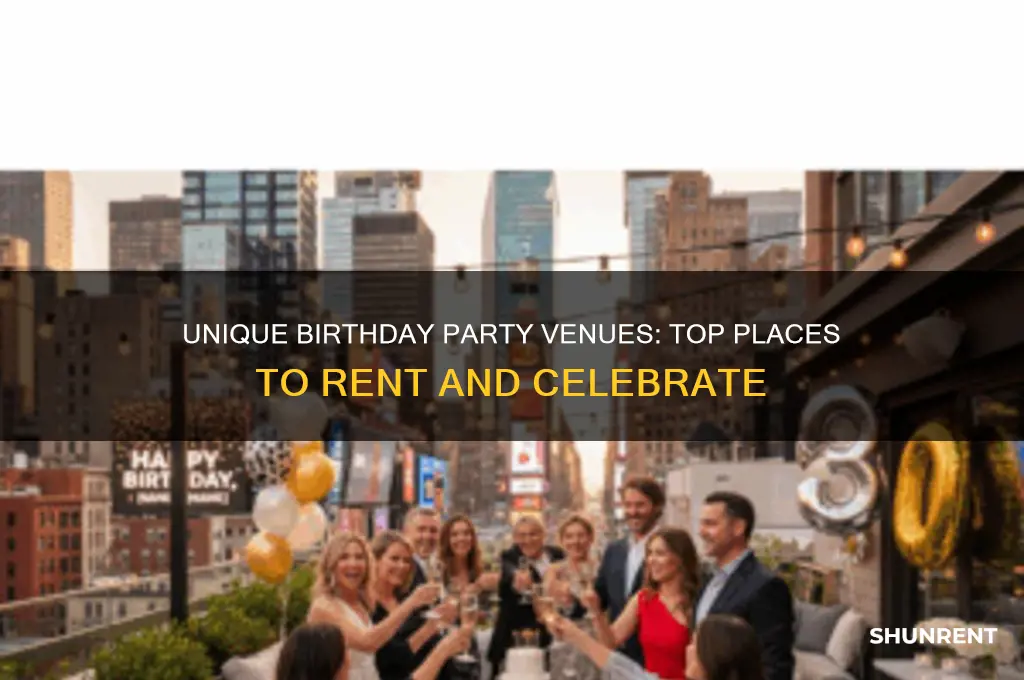 where to rent a place for birthday party