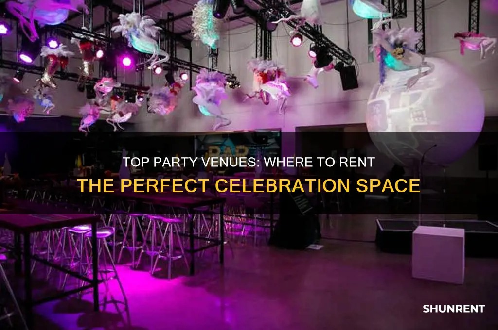 where to rent a place to throw a party