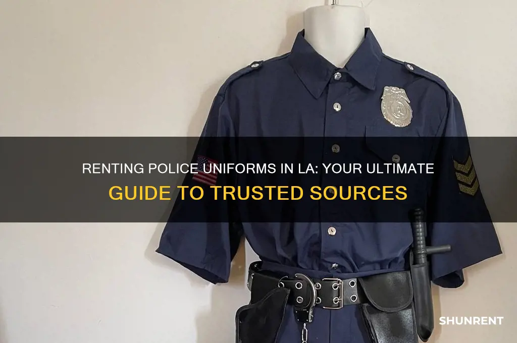 where to rent a police uniform los angeles
