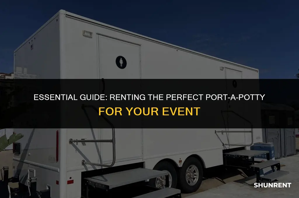 where to rent a port o potty