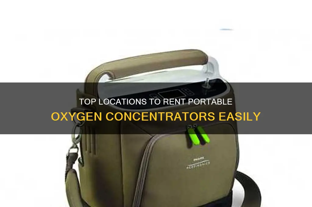 where to rent a portable oxygen concentrator