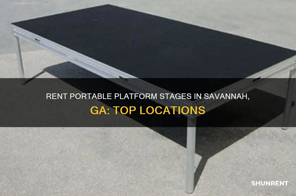 where to rent a portable platform stage in savannah ga