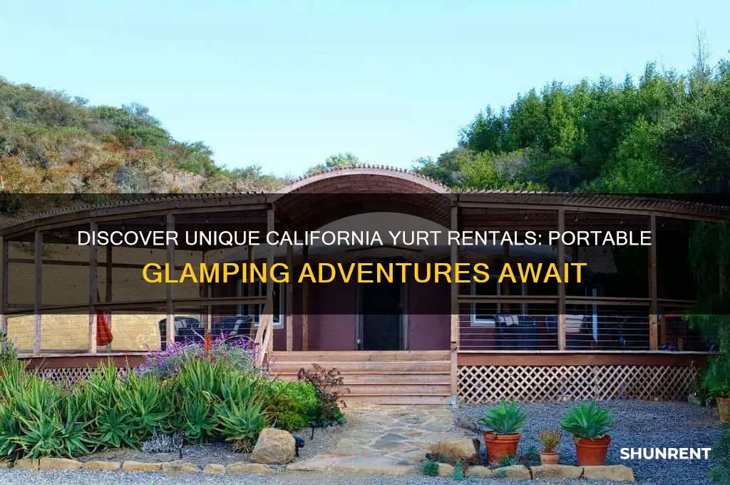 where to rent a portable yurt in california