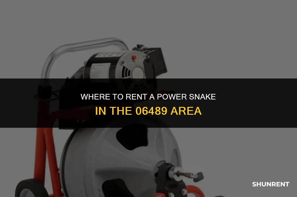 where to rent a power snake 06489