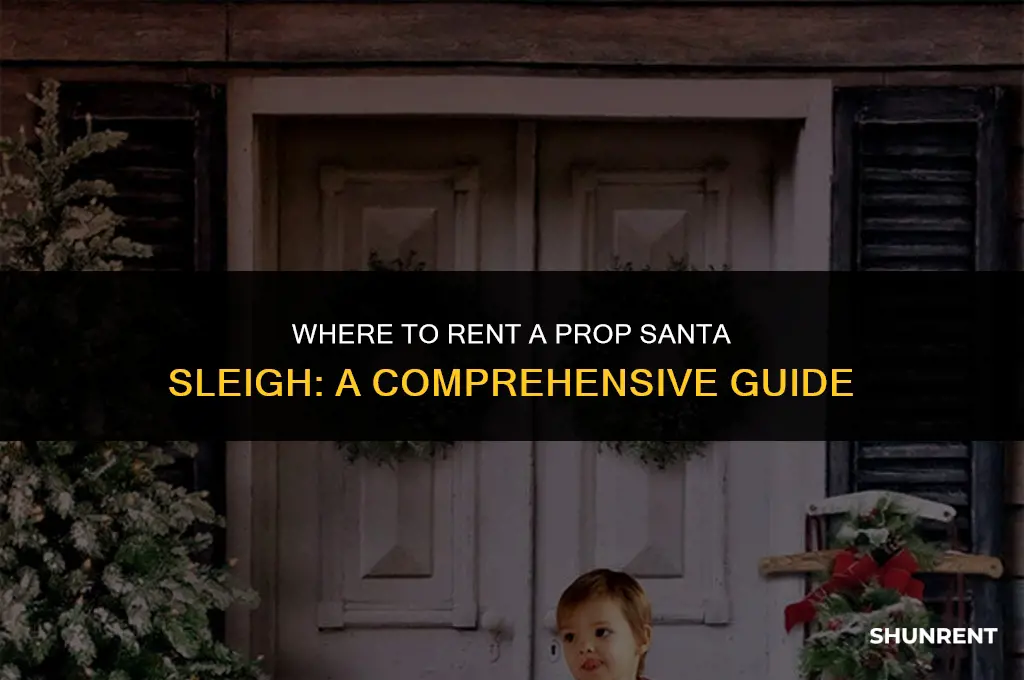 where to rent a prop santa sleigh