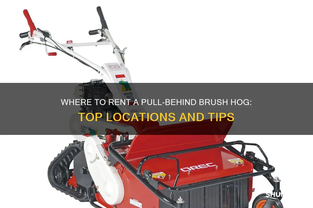 where to rent a pull behing brush hog