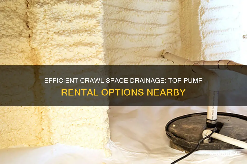 where to rent a pump to drain crawl space