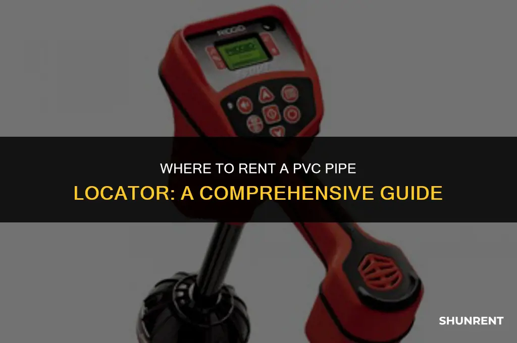 where to rent a pvc pipe locator