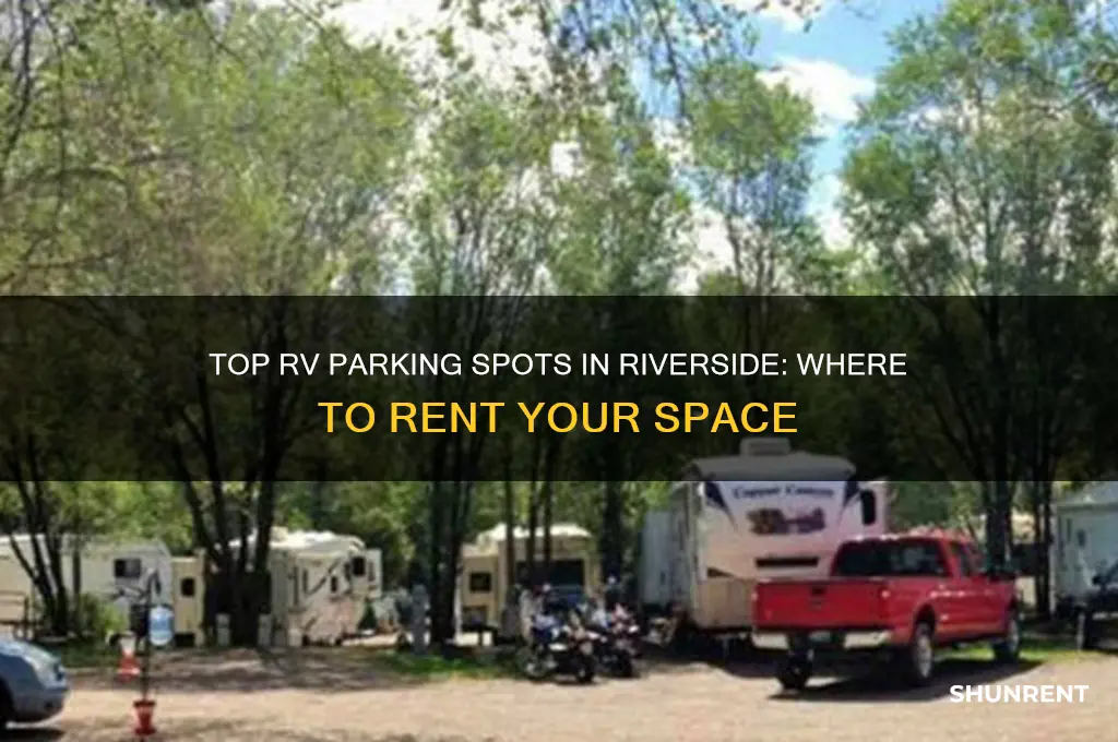 where to rent a r v partking space in riverside
