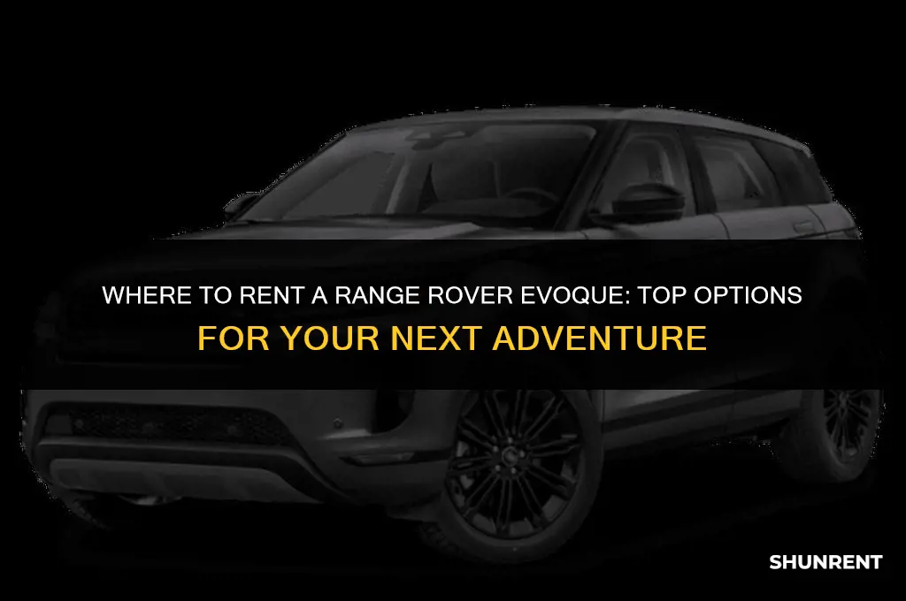 where to rent a range rover evoque
