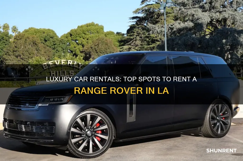 where to rent a range rover in los angeles