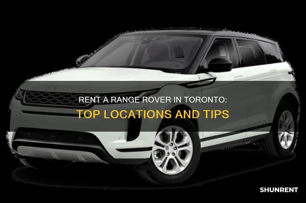 where to rent a range rover in toronto