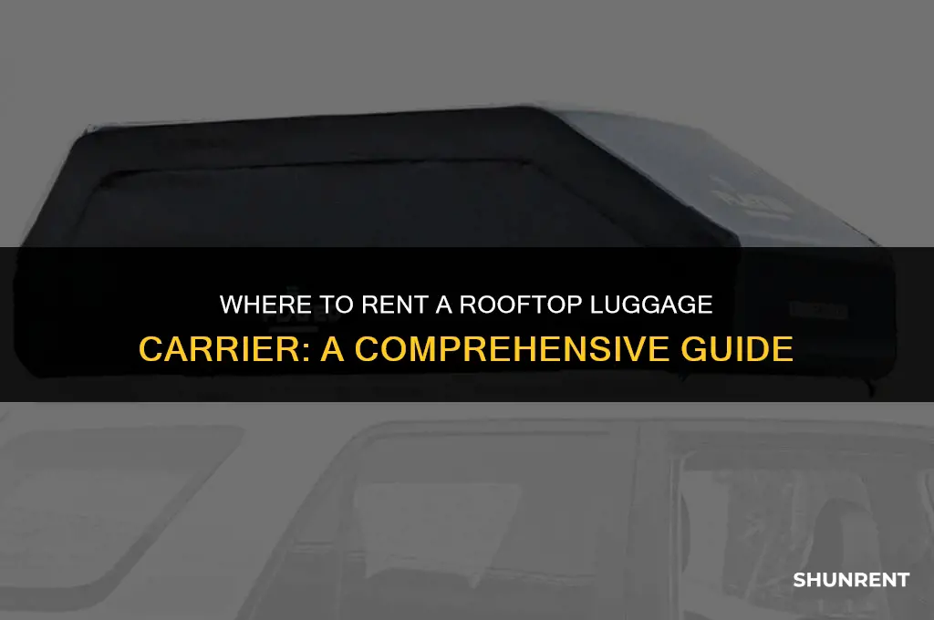 where to rent a rooftop luggage carrier