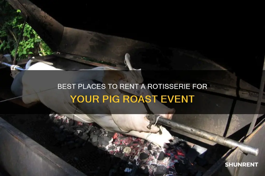 where to rent a rotisserie for a pig roast