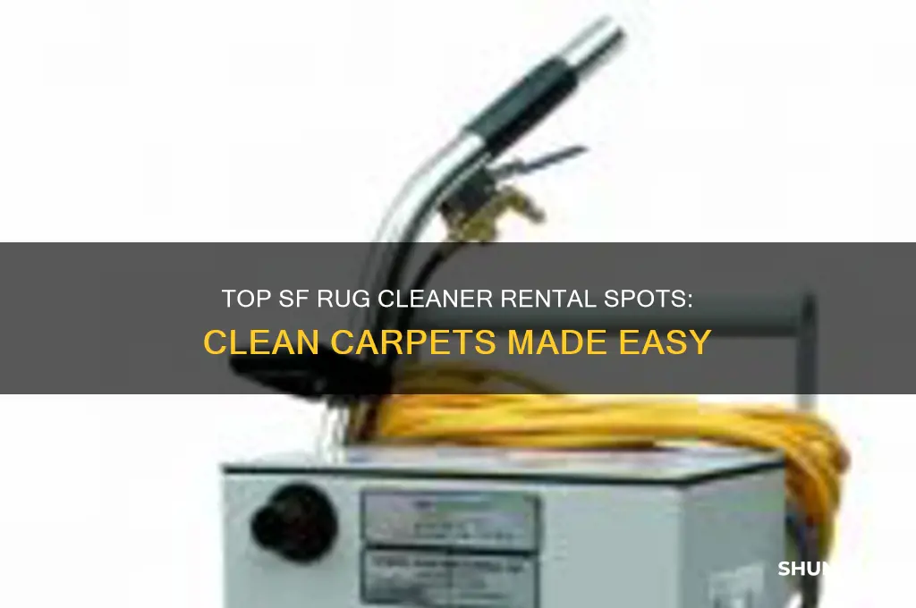 where to rent a rug cleaner in sf