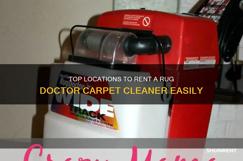 where to rent a rug doctor carpet cleaner