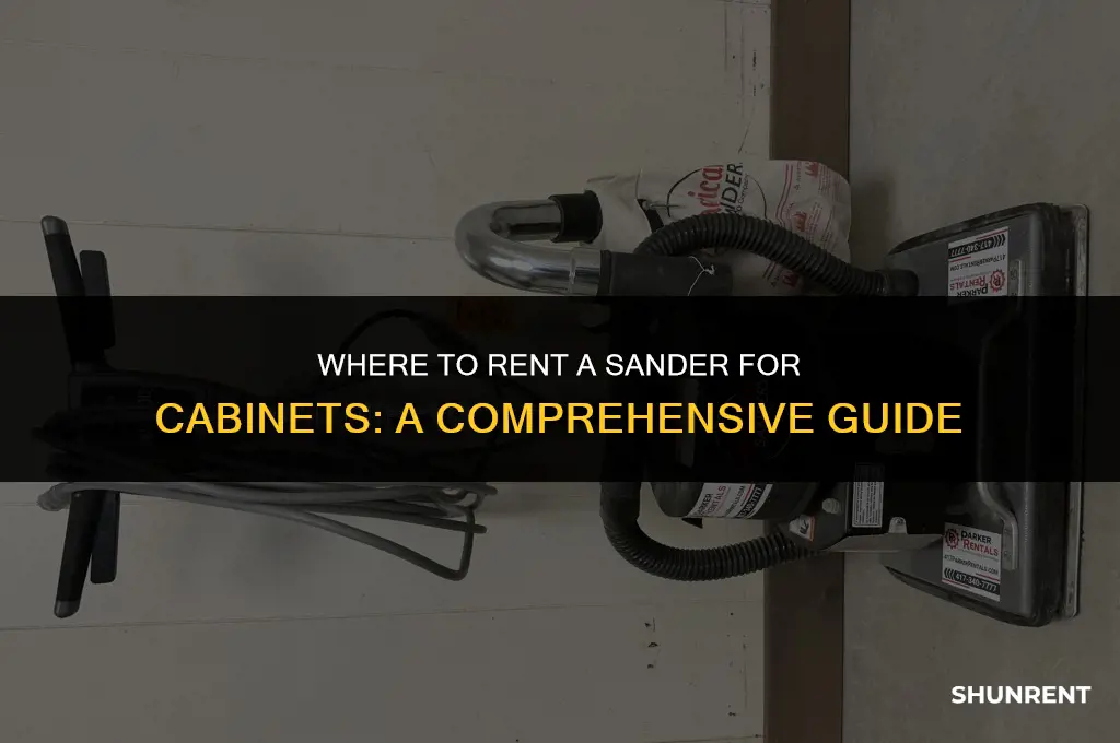 where to rent a sander for cabinets