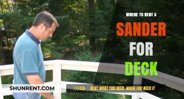 Where to Rent a Sander for Your Deck: A Comprehensive Guide