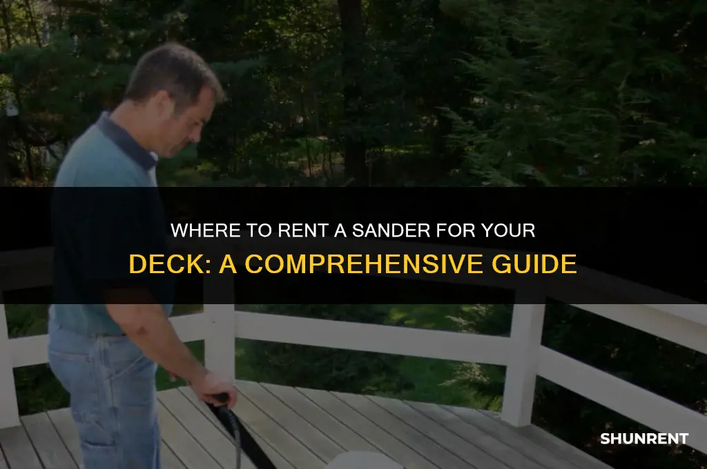 where to rent a sander for deck