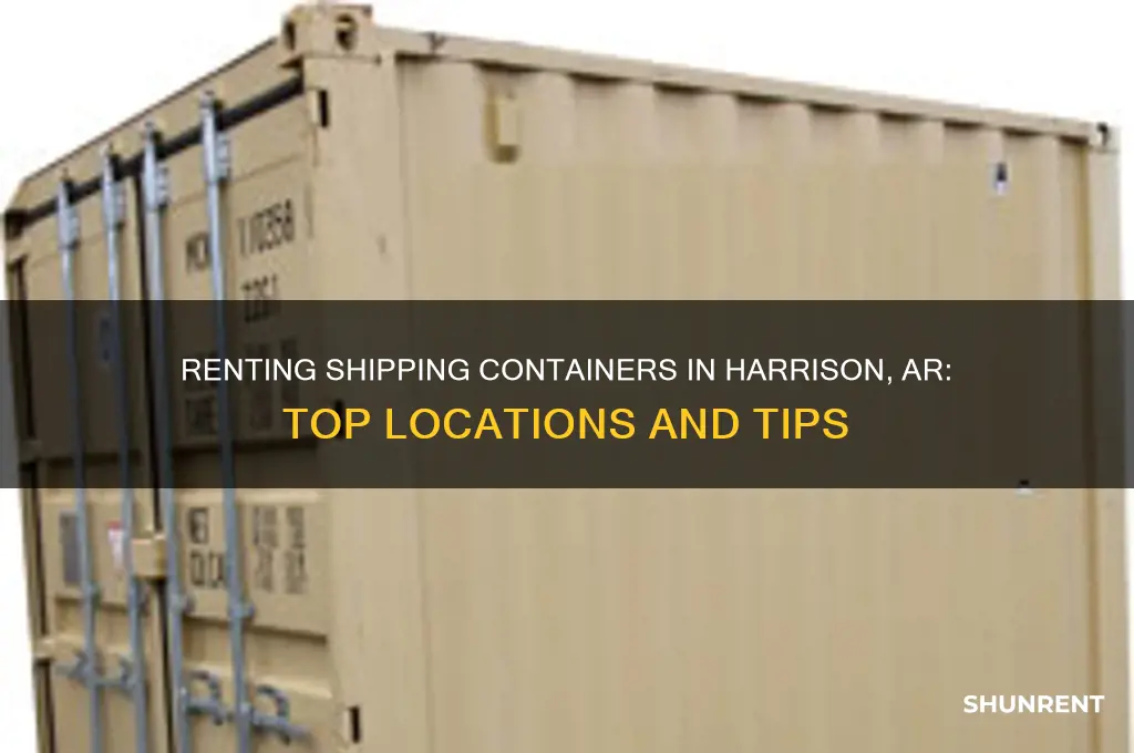 where to rent a shipping container in harrison ar