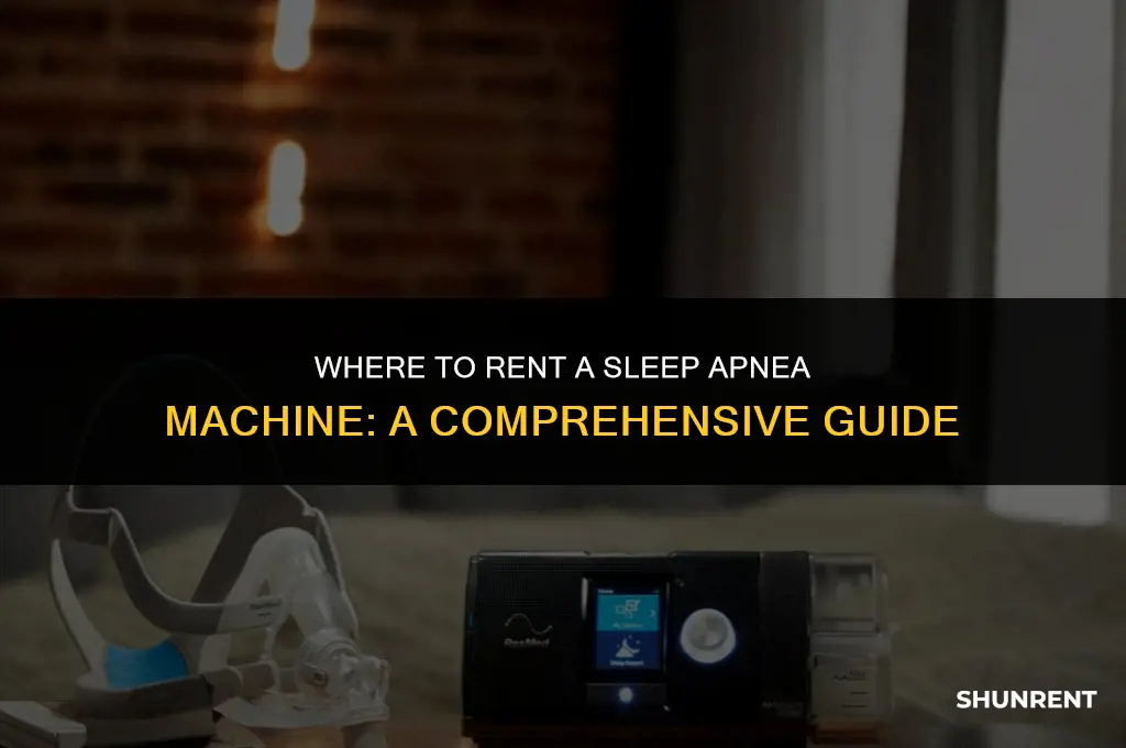 where to rent a sleep apnea machine