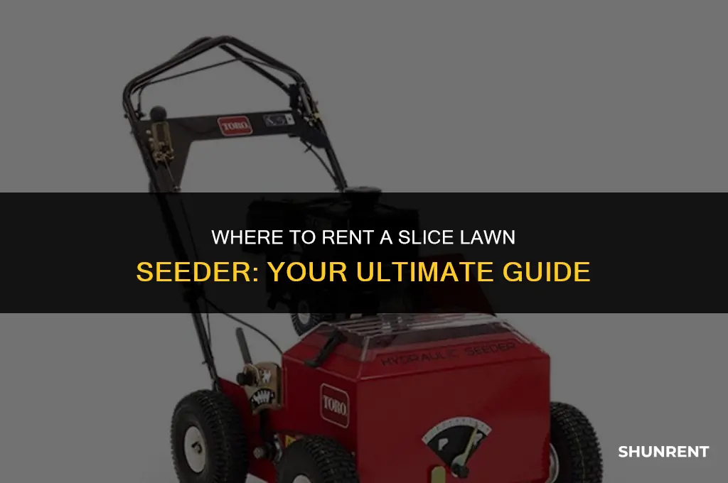 where to rent a slice lawn seeder