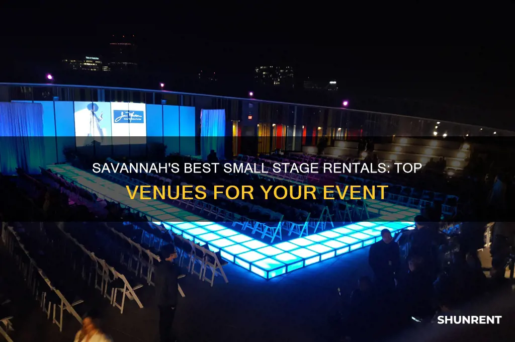 where to rent a small stage in savannah georgia