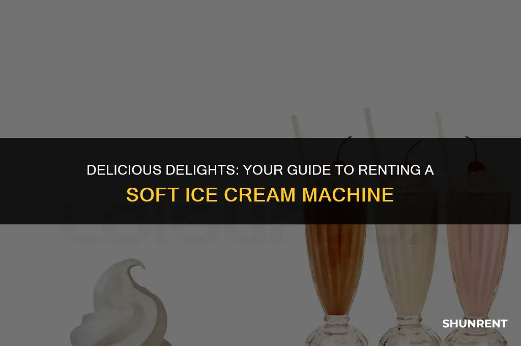 where to rent a soft icecream machine