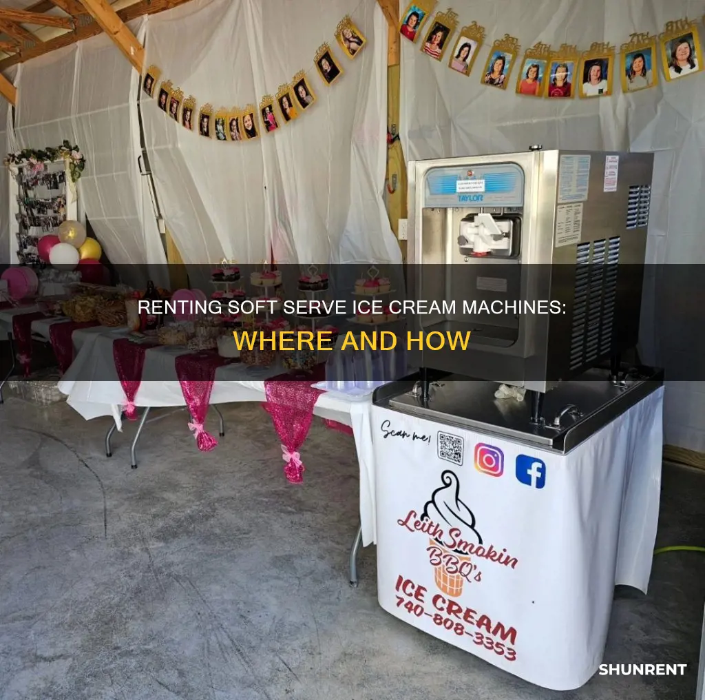 where to rent a soft serve ice cream machine
