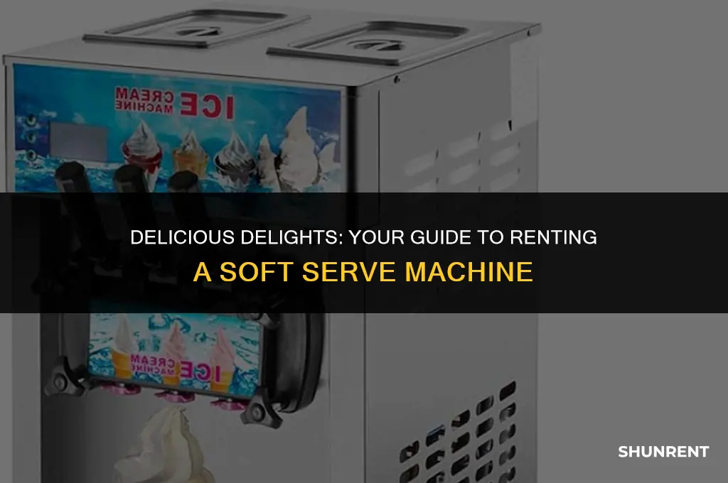 where to rent a soft serve machine