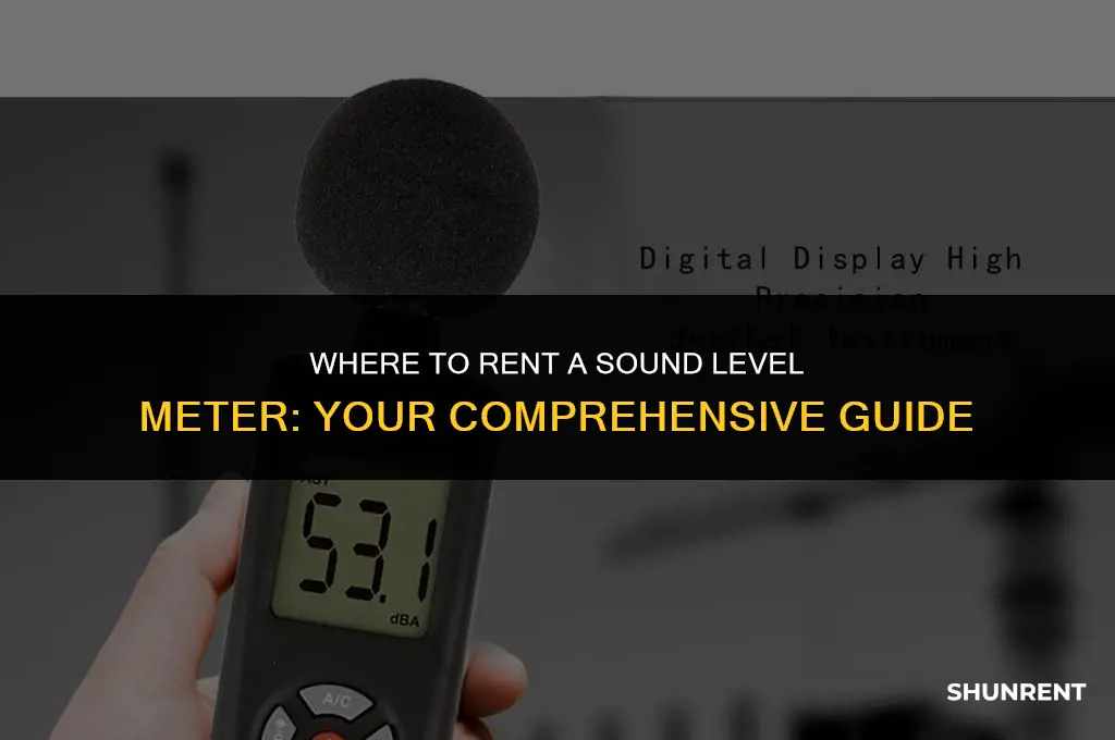 where to rent a sound level meter