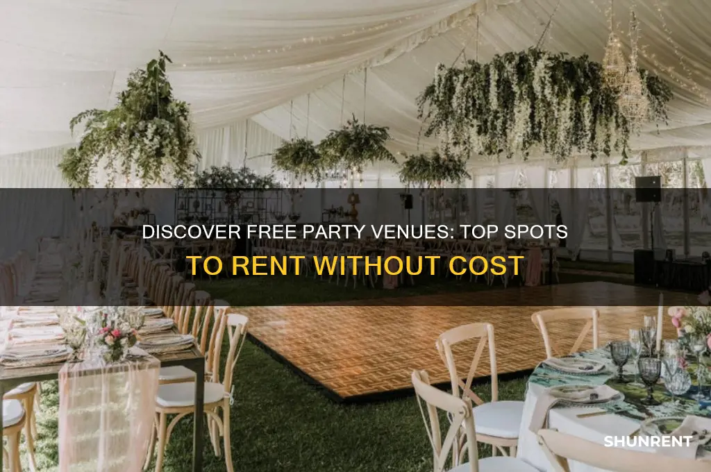 where to rent a space for free for a party