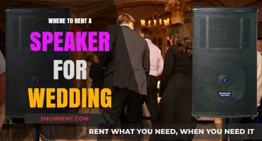 Where to Rent a Speaker for Your Wedding: A Comprehensive Guide