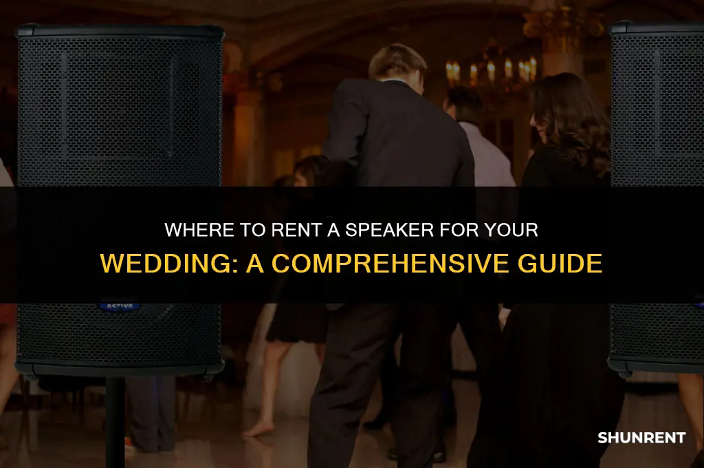 where to rent a speaker for wedding