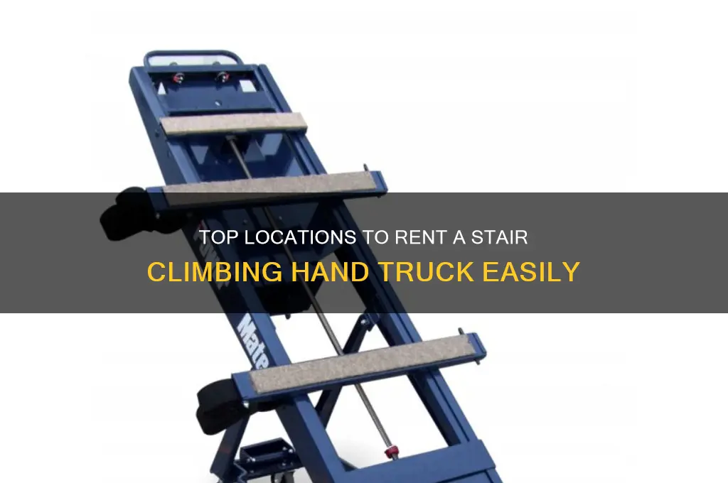 where to rent a stair climbing hand truck