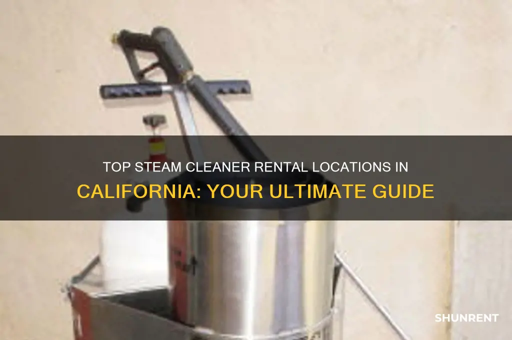 where to rent a steam cleaner in california