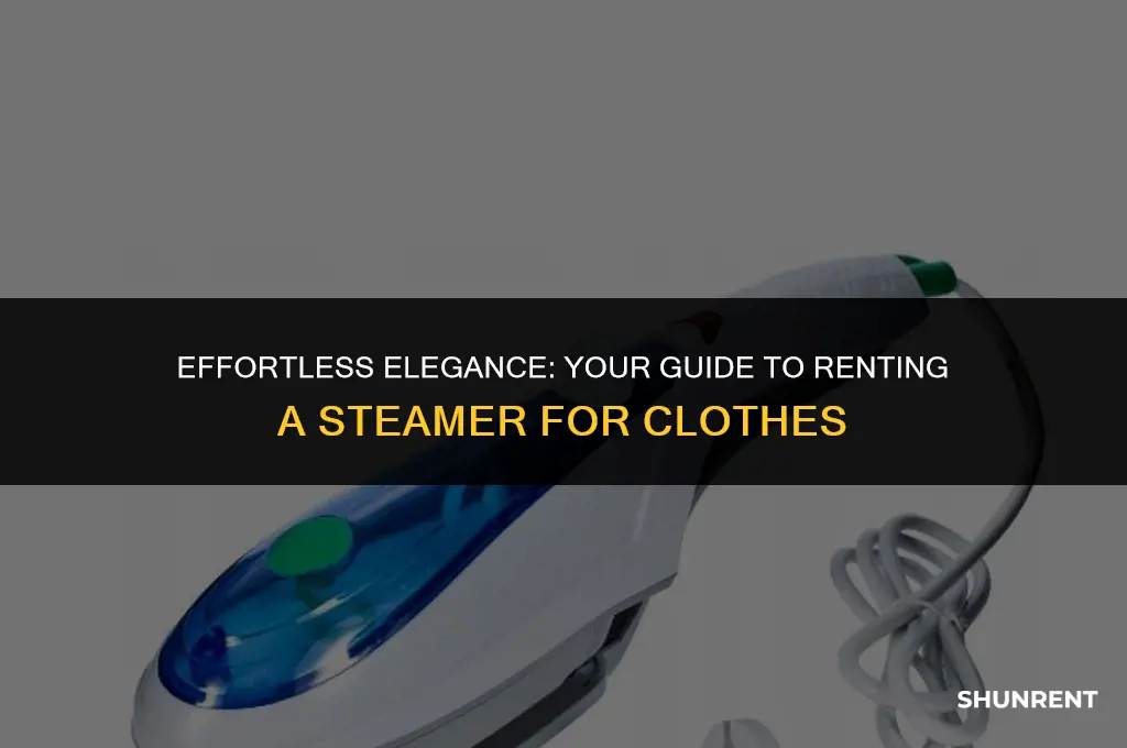 where to rent a steamer for clothes