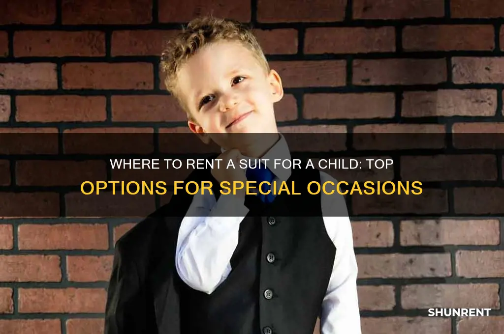 where to rent a suit for a child