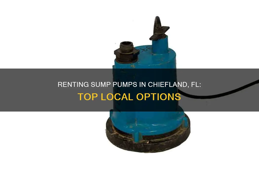 where to rent a sump pump in cheifland fl