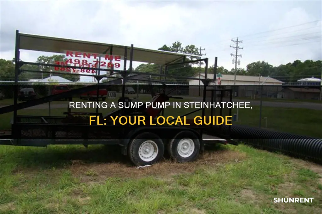 where to rent a sump pump in steinhatchee fl