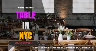Discover the Perfect Table for Rent in NYC: A Comprehensive Guide